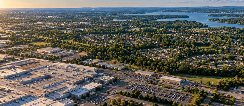 Aerial view of Smyrna, TN